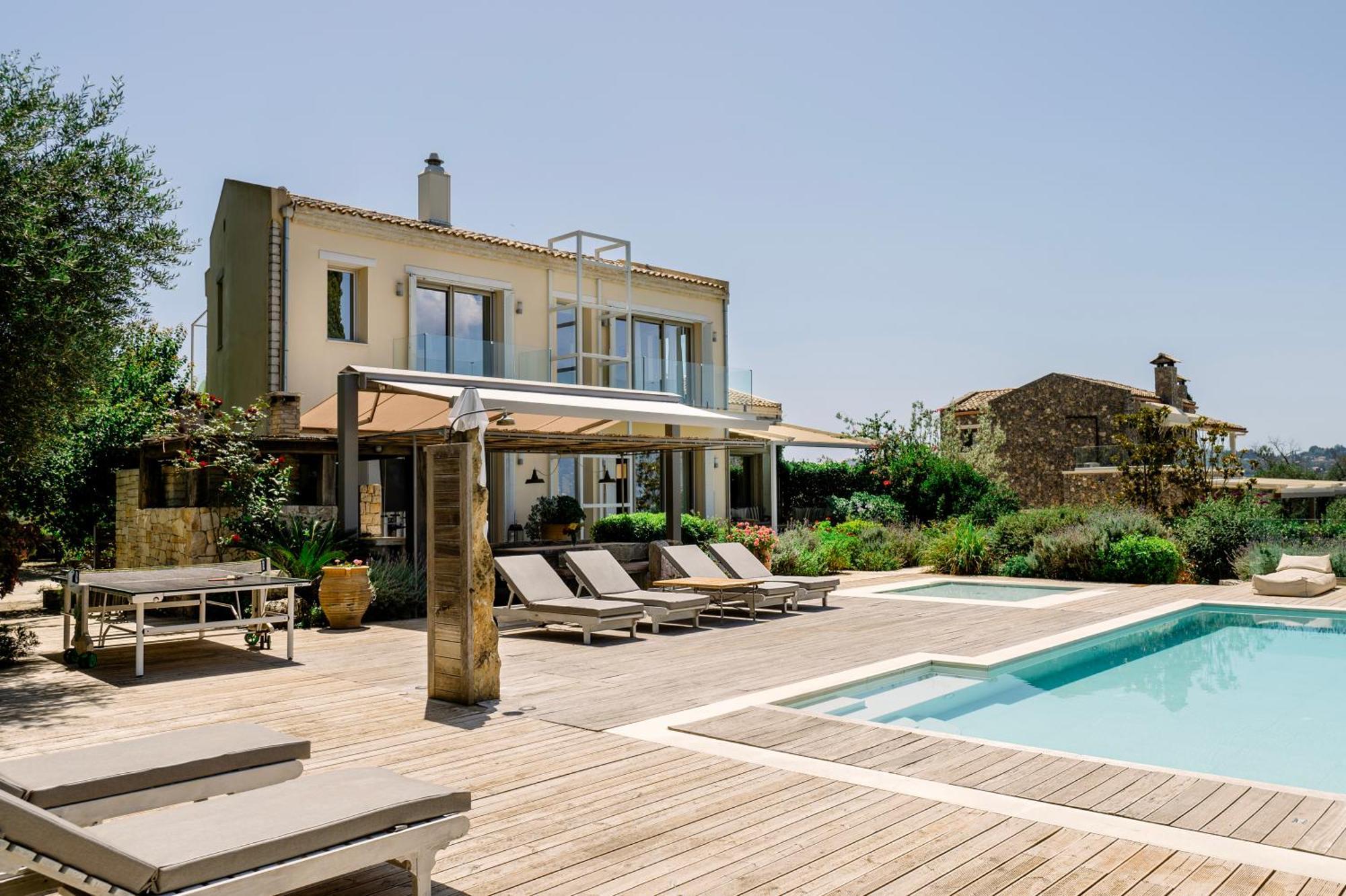 Melithea Seaview Villa Alepou Bagian luar foto