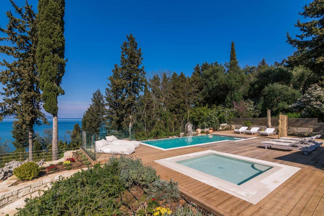 Melithea Seaview Villa Alepou Bagian luar foto