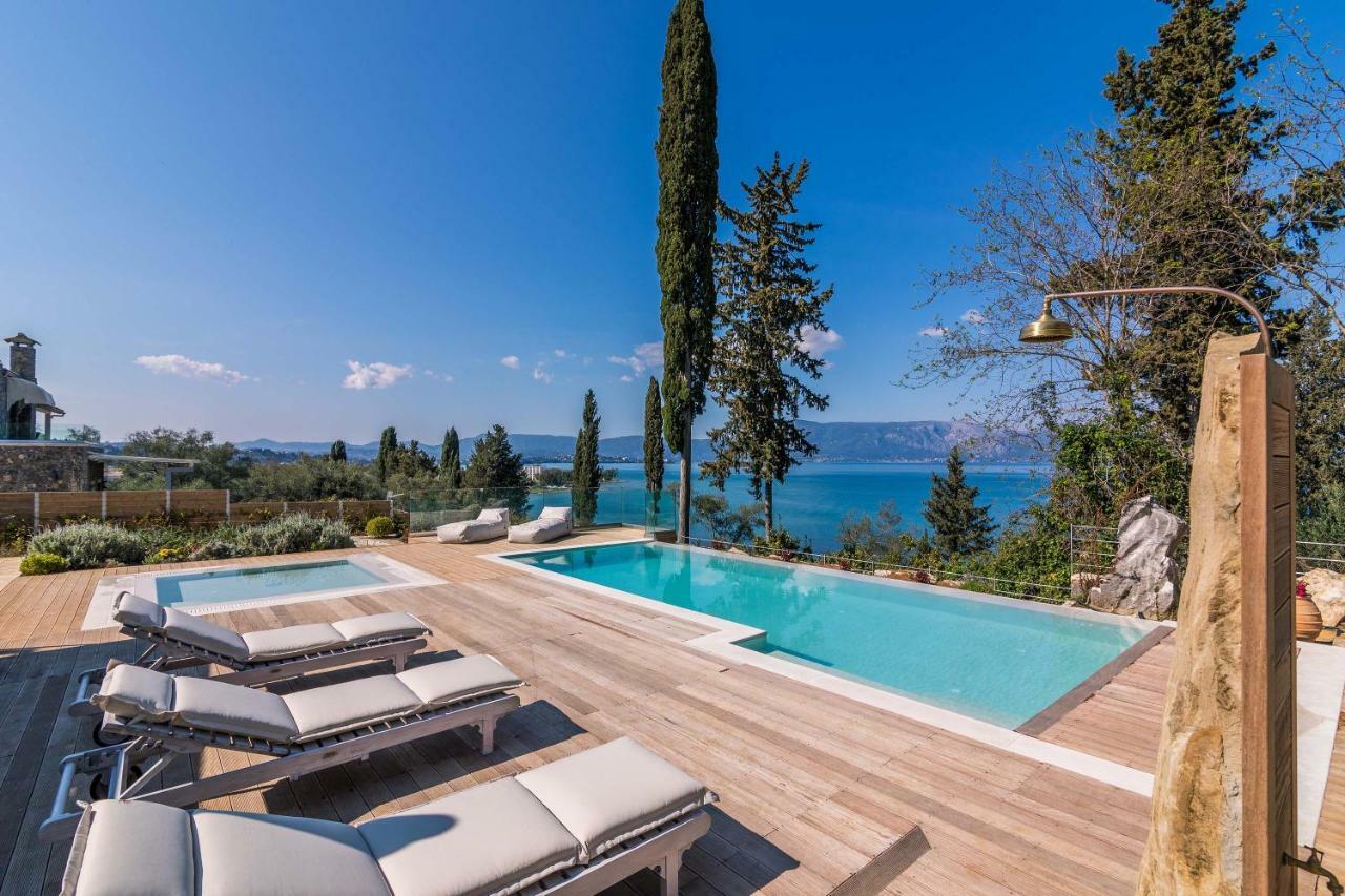 Melithea Seaview Villa Alepou Bagian luar foto