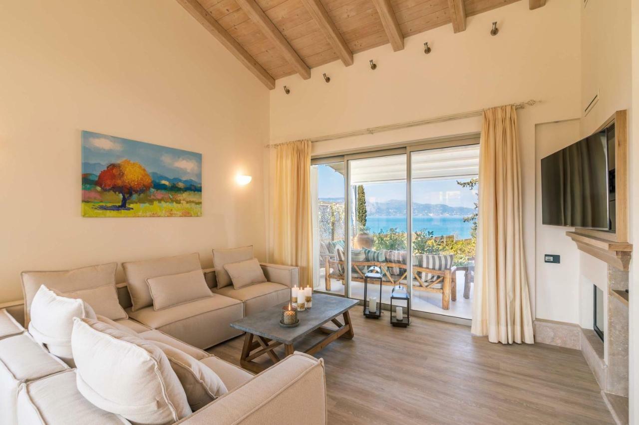 Melithea Seaview Villa Alepou Bagian luar foto